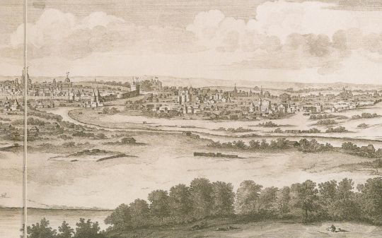 Панорама Москвы с Воробьевых гор.  Часть 4
По рисунку 1702 года
Ключевые слова: Воробьевы горы