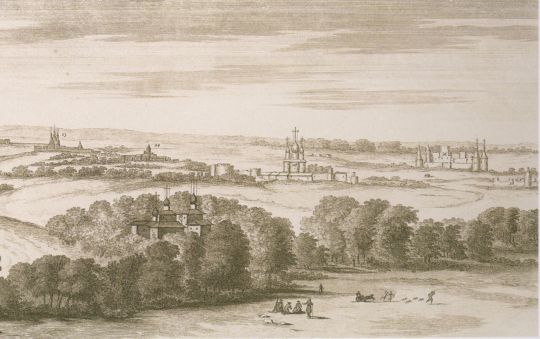 Панорама Москвы с Воробьевых гор.  Часть 6
По рисунку 1702 года
Ключевые слова: Воробьевы горы