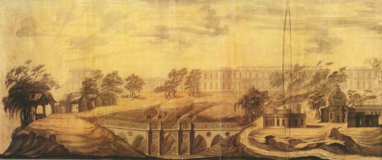 Панорама села Царицыно. Чертеж В.И. Баженова. Часть 1
