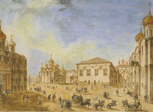 Соборная площадь в Московском Кремле
