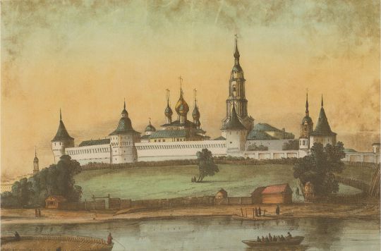Вид Новоспасского монастыря
