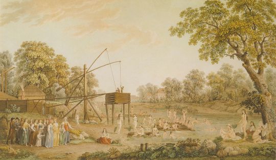 Вид Серебрянических бань на Яузе
