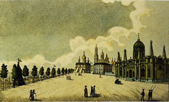 Вид Вознесенского монастыря 
