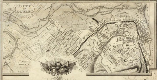 План Квебека 1:174K%Map of Quebec
План Квебека.  To His Royal Highness George Augustus Frederick. This Topographical map of the Province of Lower Canada, shewing its division into Districts, Counties, Seigniories, & Townships Most gratefully dedicated by Joseph Bouchette, His Majesty's Surveyor General of the Province & Lieutt. Colonel C.M. Published by W. Faden, Charing Cross, Augst. 12th. 1815. Engraved by J. Walker & Sons, 47 Bernard Street, Russell Square, London. J. Walker sculp. (with) Town of Three Rivers. (with) City of Quebec. (with) Town of Montreal. 133х134см. Масштаб 1: 174240
Ключевые слова: Квебек