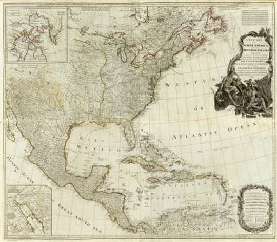 Карта Северной Америки 1:5.3M%A new map of North America, with the West India Islands
Карта Северной Америки.  A new map of North America, with the West India Islands. Divided according to the Preliminary Articles of Peace, signed at Versailles, 20. Jan. 1783, wherein are particularly distinguished the United States, and the several provices, governments &ca. which compose the British Dominions; laid down according to the latest surveys, and corrected from the original materials, of Goverr. Pownall, Membr. of Parliamt., 1783. London, printed for Robt. Sayer, Map, Chart & Printseller, no. 53, Fleet Street, as the Act directs August 15th 1786. 102х117см. Масштаб 1:5,300,000
Ключевые слова: Северная Америка,английские карты
