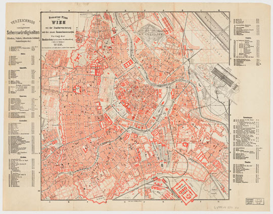 План Вены%Map of Vienna
План Вены. Neuester plan von Wien :  mit der Stadterweiterung un den neuen Gassenbenennungen. Lith. Anst. v. F. Köke in Wien.1840-1916. 49 x 51 cm.
Ключевые слова: Вена,Австрия