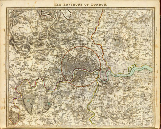 План окрестностей Лондона%The environs of London
План окрестностей Лондона. The environs of London. Drawn & engraved by H. Waters. Published by Baldwin & Cradock, Paternoster Row, under the superintendence of the Society for the Diffusion of Useful Knowledge, February 1st, 1832. (London: Chapman & Hall, 1844). 34х40см. Масштаб 1:91500.
Ключевые слова: Великобритания,Лондон