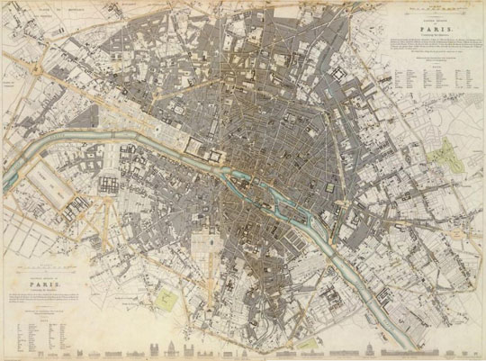План Парижа 1:16K%Map of Paris
План Парижа. Western division of Paris. Published under the superintendence of the Society for the Diffusion of Useful Knowledge. Drawn by W.B. Clarke, archt. Published by Baldwin & Cradock, 47 Paternoster Row, April 1st. 1834. (London: Chapman & Hall, 1844). 40х29 см. Масштаб 1:16000.
Ключевые слова: Париж,английские карты
