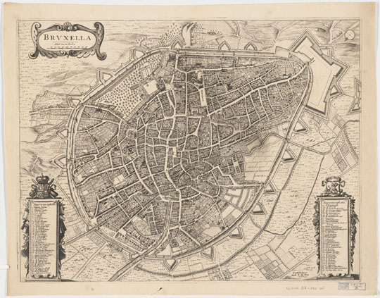 План Брюсселя 1:199K%Map of Brussels
План Брюсселя. Brvxella - Bruxella. Масштаб [ca. 1:199,080]. Wit, Frederik de., creator. Из кн.: Theatrum ichnographicum omnium ubium et praecipuorum oppidorum Begicarum XVII provinciarum per accurate delineatrum ... Amsterdam: Frederick de Wit, [1700].
Ключевые слова: Брюссель