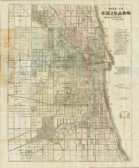План Чикаго%Map of Chicago
План Чикаго. Map Of Chicago. Rufus Blanchard, 52 La Salle Street. 1857. 76х59 см.
Ключевые слова: Чикаго,американские карты