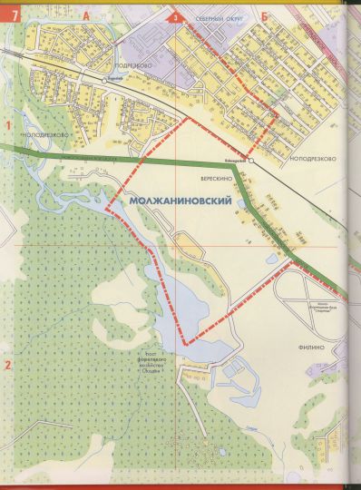 Карта Молжанинова
Большой Атлас автодорог Москвы с каждым домом, НПО Геоцентр-Консалтинг. Издательство АСТ, 2002
Ключевые слова: Молжаниново
