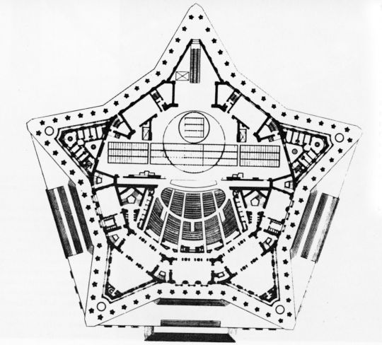 Проект Театра Советской Армии. План
