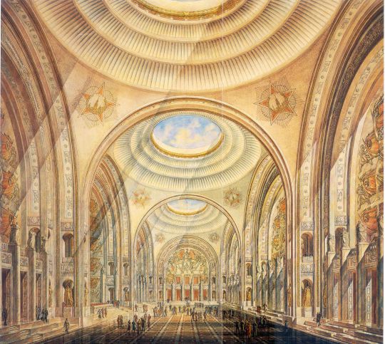 Дворец Советов. Проект. Зал правительственных приемов
Вариант 1946 года
