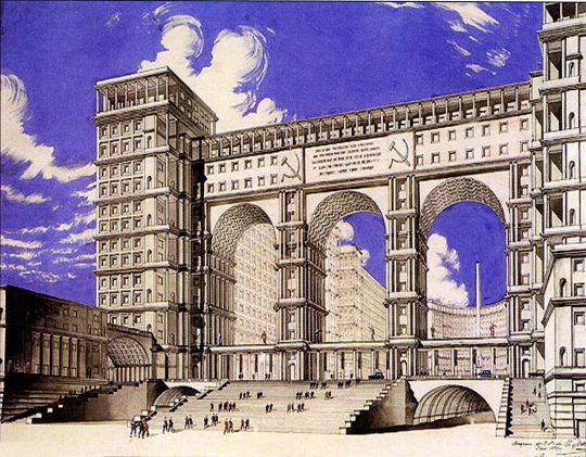 Проект здания Наркомтяжпрома
