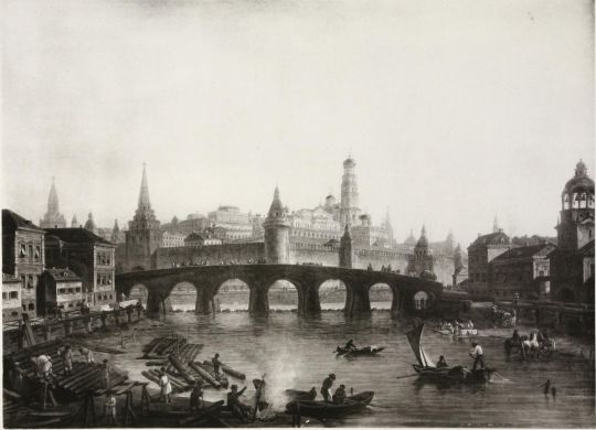 Вид Каменного моста на Москва-реке
Ключевые слова: Алексеев,Каменный мост