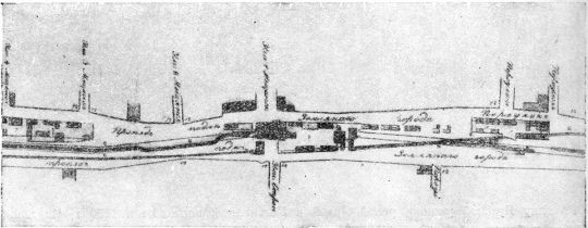 План Земляного вала в конце XVIII в.
 
