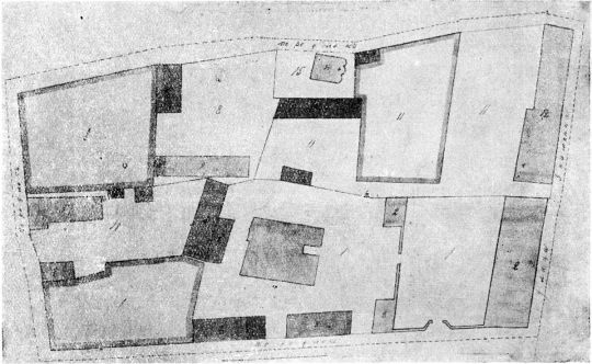 Между Б. Знаменским переулком и современным Гоголевским бульваром в 1769 г. 
