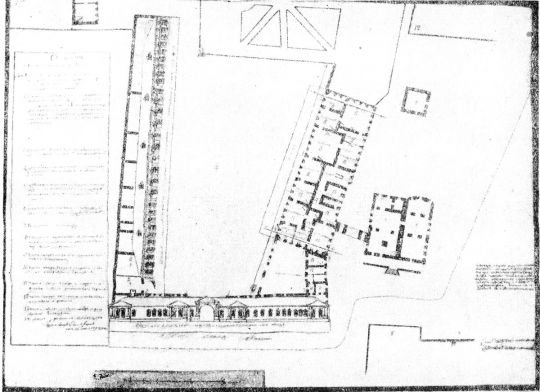 План двора Головина на современной Арбатской площади в 1779 г.
