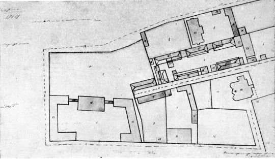 Хлыновский тупик и его окружение в 1764 г. 

