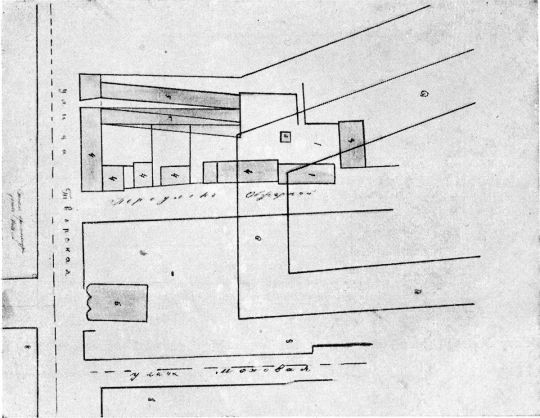 Между Моховой и р. Неглинной, близ Тверской улицы в 1781 г. 
