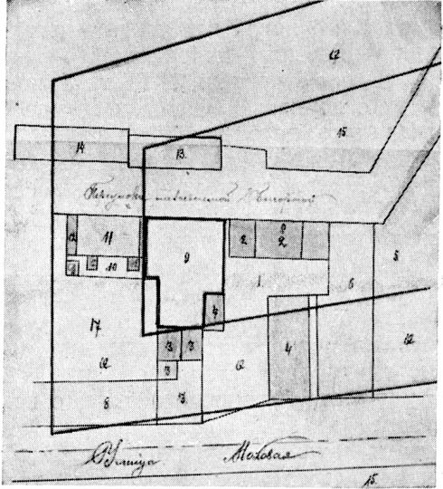 Между Моховой и р. Неглинной, близ Тверской улицы в 1782 г. 
