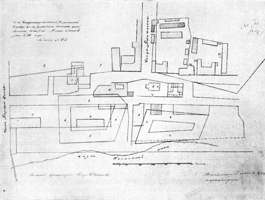 Современный Охотный ряд и его окружение в 1781 г. 
