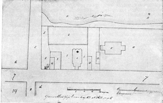 Угол Петровки и Кузнецкого моста в 1764 г. 
