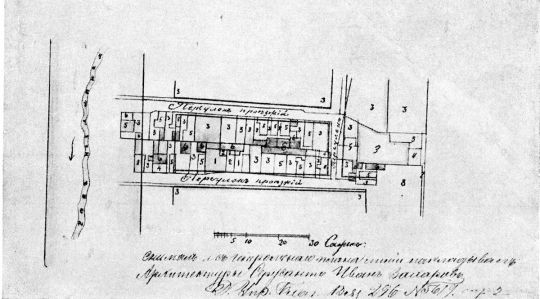 Между Рождественкой и р. Неглинной, современными 1-м и 2-м Неглинными переулками, в 1776 г.
