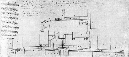 Армянский переулок в 1777 г. 
