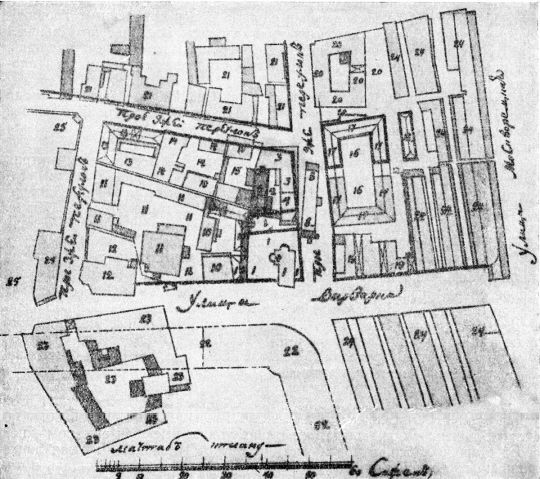 Улица Варварка (Разина) и ее окружение в 1792 г. 
