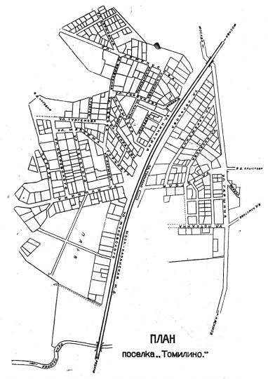 План поселка Томилино
