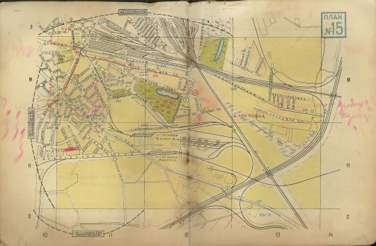 План 15 - район Калитниковских улиц
