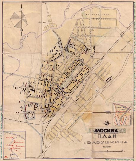 План г. Бабушкина
Масштаб 1:10000
