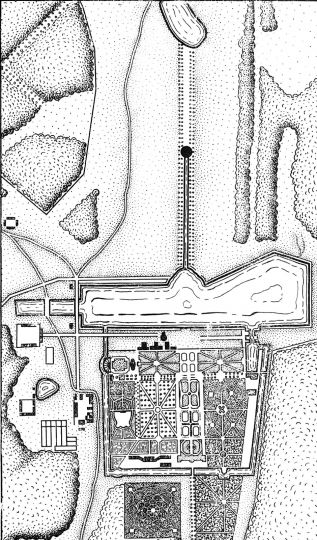 Кусково. План 1755 года
