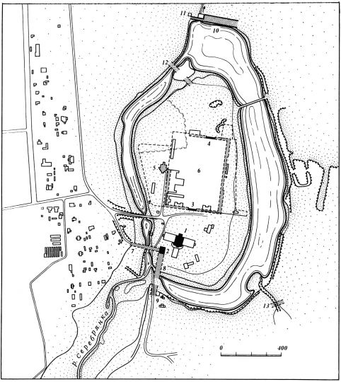 План центральной части усадьбы Измайлово 
