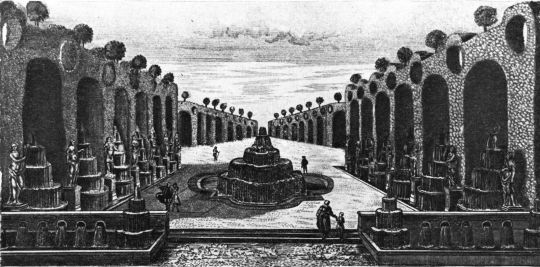 Вид каскадов в Царском саду
