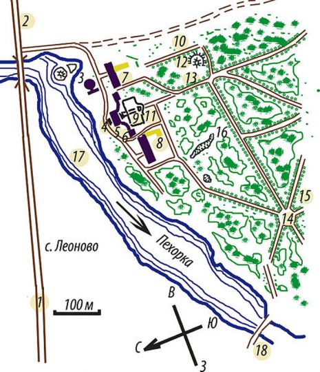 План усадьбы Пехра-Яковлевское
Легенда к этому плану усадьбы Пехра-Яковлевское представлена в комментариях к этому документу в галерее сайта.
