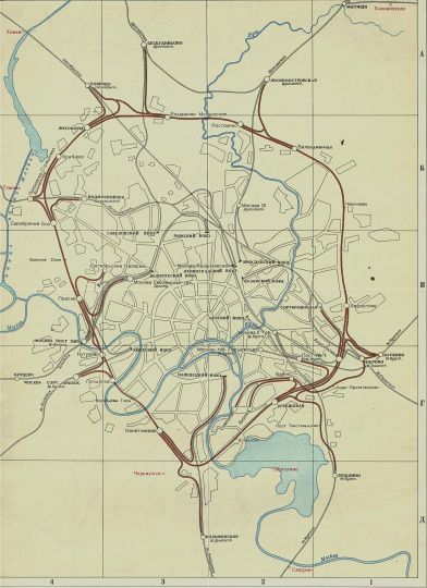 Схема Московско-Окружной железной дороги
