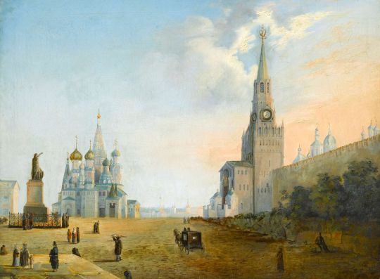 Красная площадь
Красная площадь. The Red Square, Moscow, oil on canvas, 71 x 92 cm
