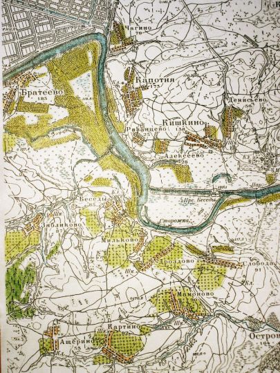 Фрагмент плана Москвы - Капотня
Это фрагмент цветного варианта плана Москвы и окрестностей (код карты 0619312)
