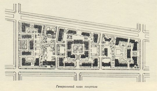 План застройки квартала малоэтажными домами в г. Люблино
