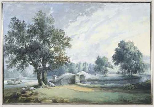 Вид моста в парке имения Братцево
