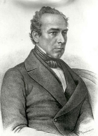 Портрет А.Ф. Вельтмана (1800-1870)
Автор альбома "Описание Нового Императорского Дворца в Кремле Московском"
