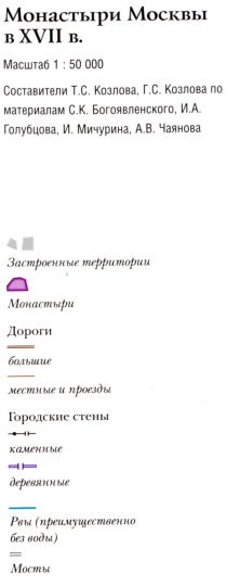 Монастыри Москвы в XVII веке - легенда
