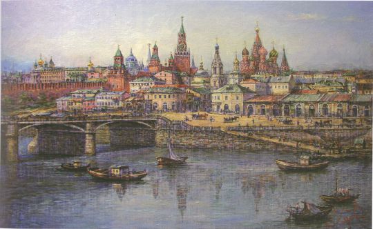 Москворецкий спуск в XIX веке
