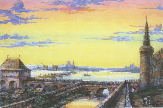 Укрепления между Беклемишевой башней Кремля и Водяными воротами Китай-города в XVII веке
