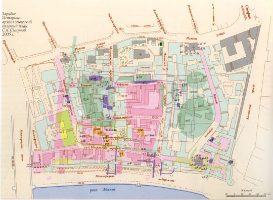 Зарядье Историко-археологический план
