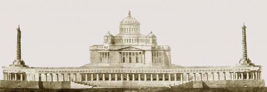 Проект Храма Христа Спасителя - вид 2
Проект Храма Христа Спасителя на Воробьевых горах
