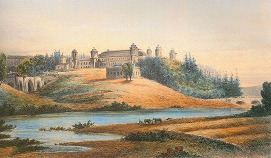 Общий вид села Царицына со стороны прудов
