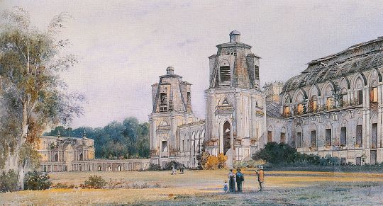 Вид на Большой дворец и Галерею-ограду с воротами (со стороны двора)
Царицыно
